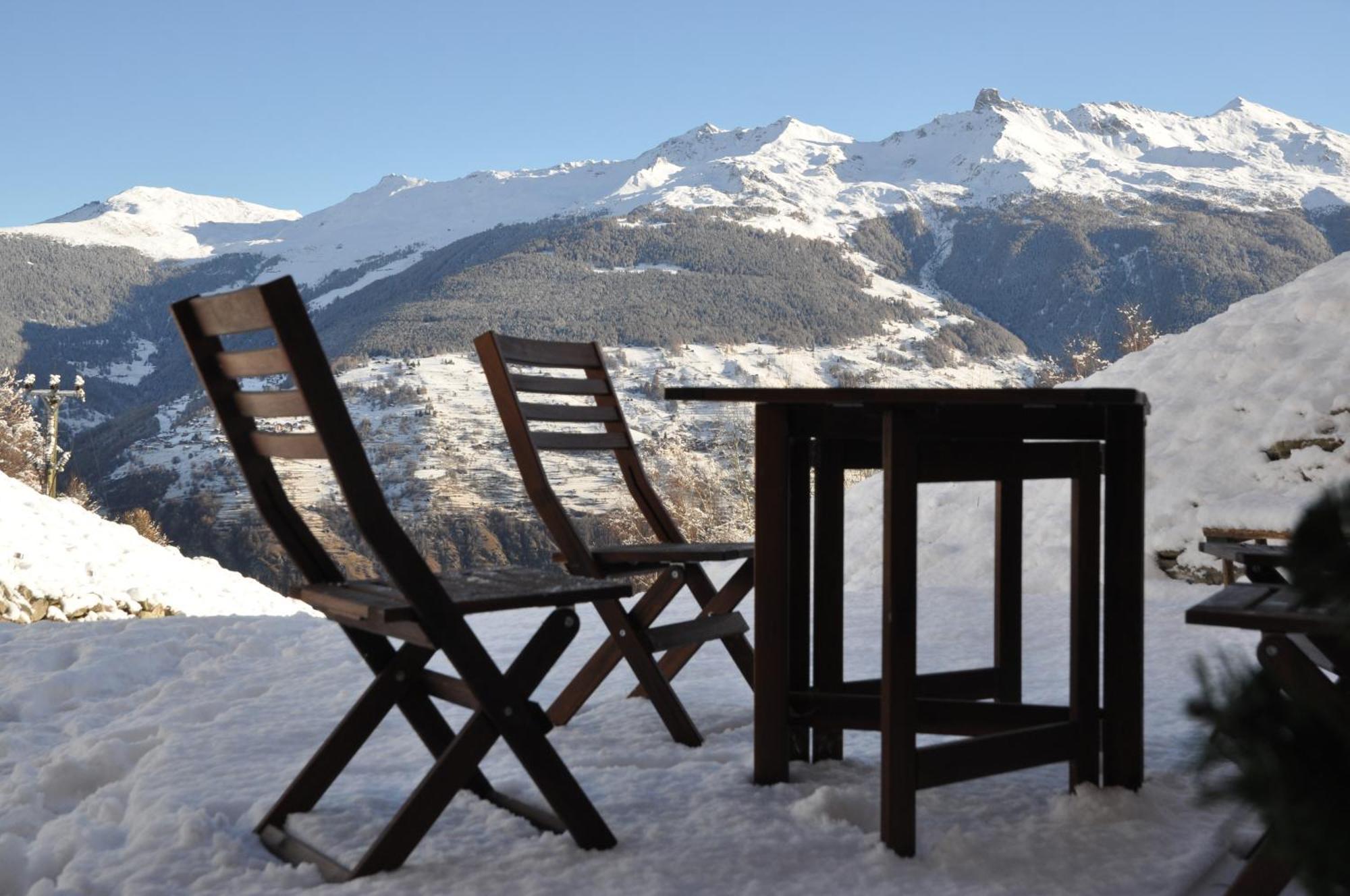 La Cle Des Champs Bed & Breakfast Hérémence Bagian luar foto